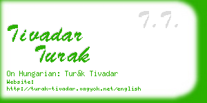 tivadar turak business card